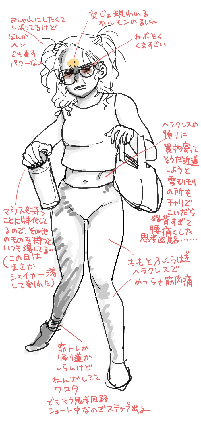 体壊してました