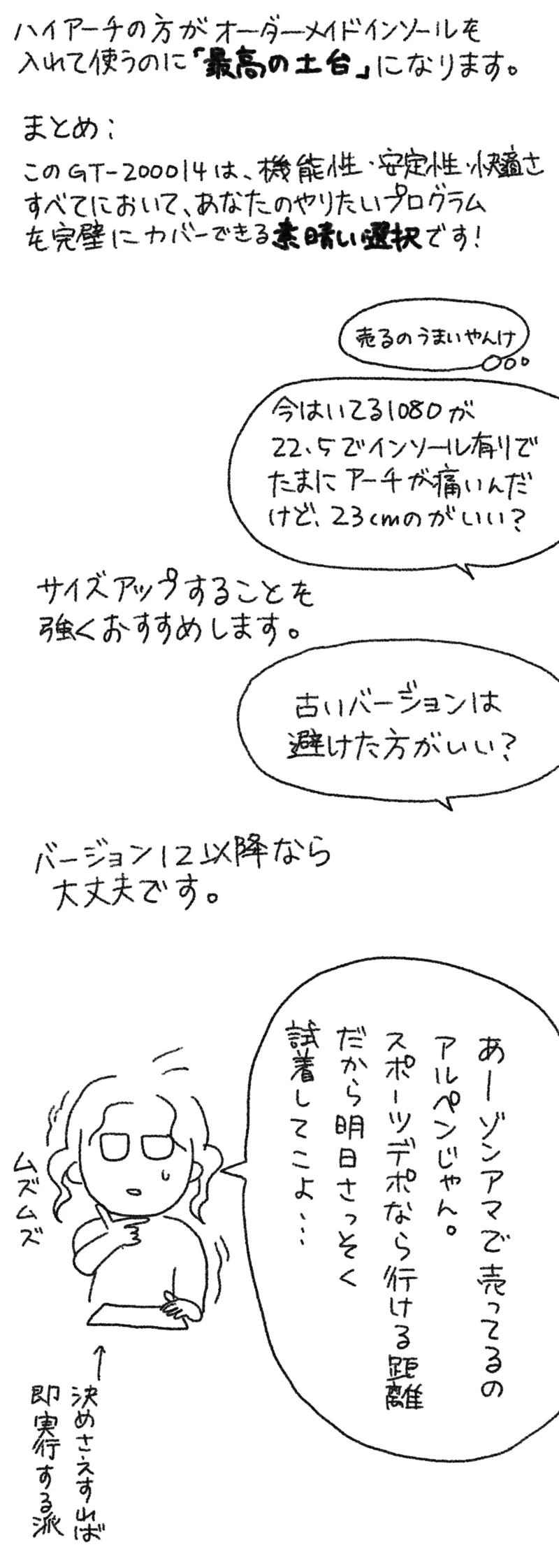 昨年靴を変えたが・・・私の足はまだ痛かった。